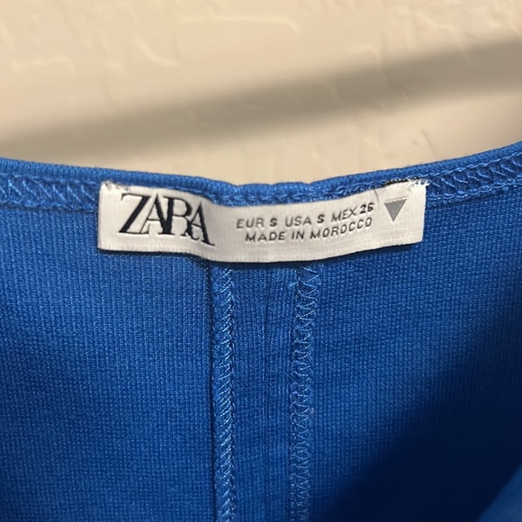 Blue midi Zara dress with slit in back - Picture 3 of 3